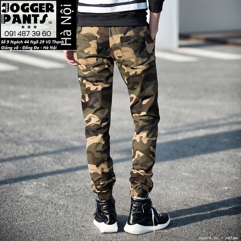 Quần jogger camo dàn di