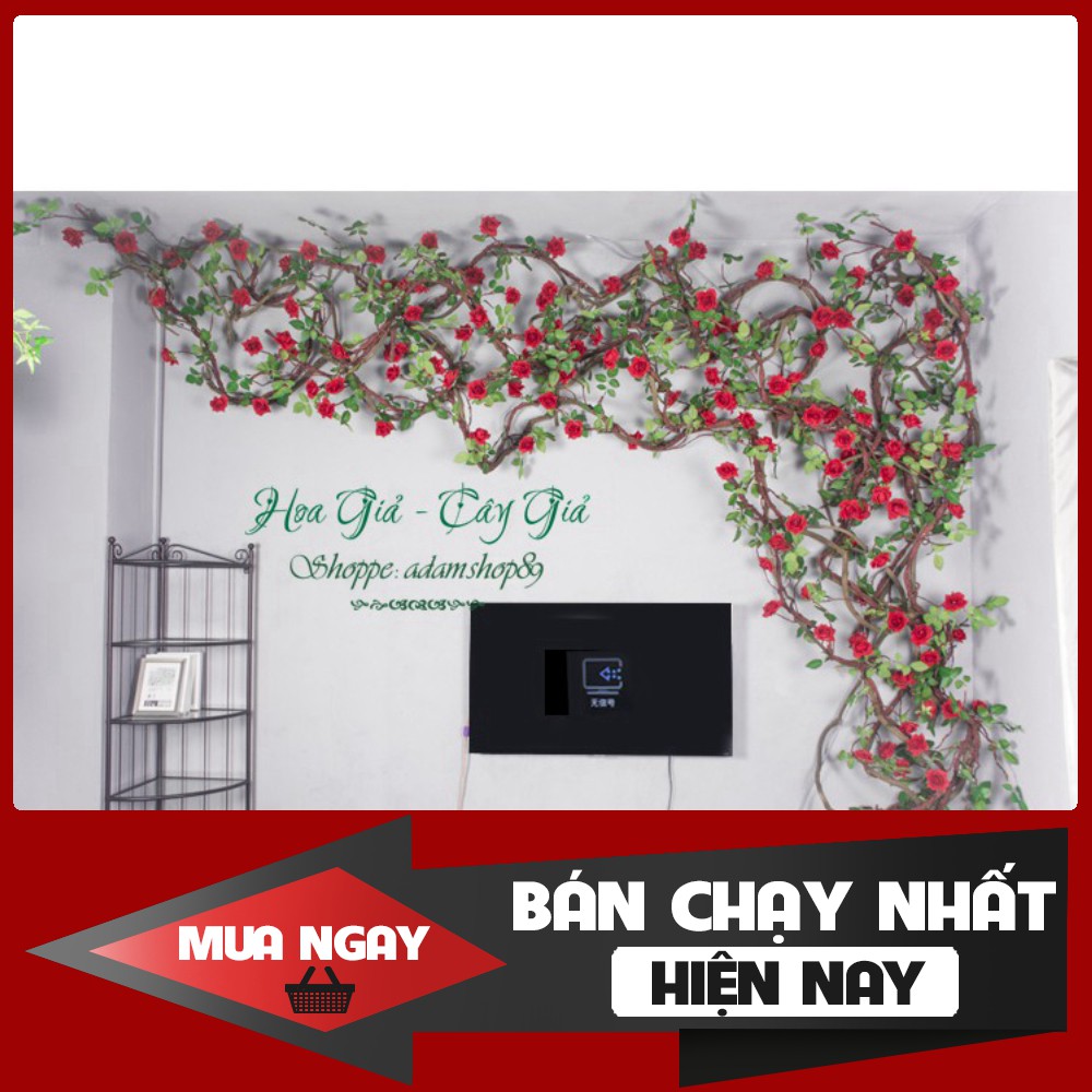 [ HÀNG NHẬP KHẨU ] Hoa giả - Dây Hoa Hồng Cao Cấp chiều dài 3m