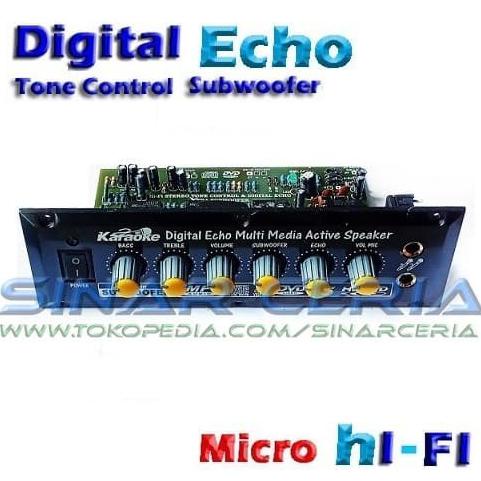Bộ điều khiển âm thanh kỹ thuật số Lm324N + Subwoofer BL-206 Echo IC