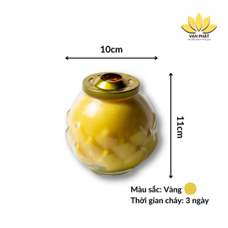 Đèn nến sáp bơ hoa sen