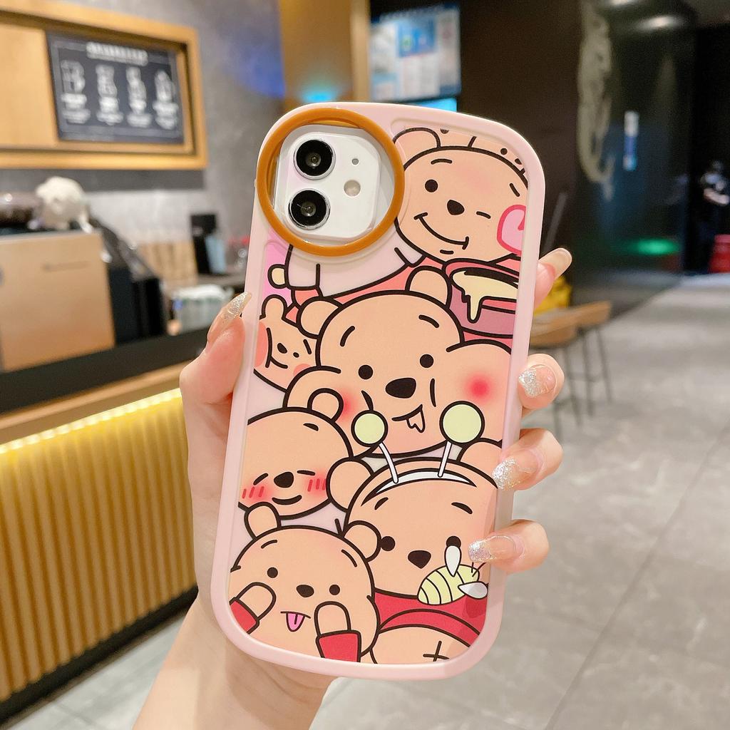 Ốp Điện Thoại Dẻo Họa Tiết Winnie the Pooh Dễ Thương Cho IPhone 13Promax 12 11 7Plus X Xs Max XR
