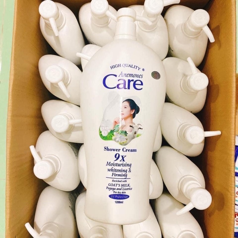 Sữa Tắm Dê White Care 9X 1200ml Sáng Mịn Hơn Thơm Lâu Hơn