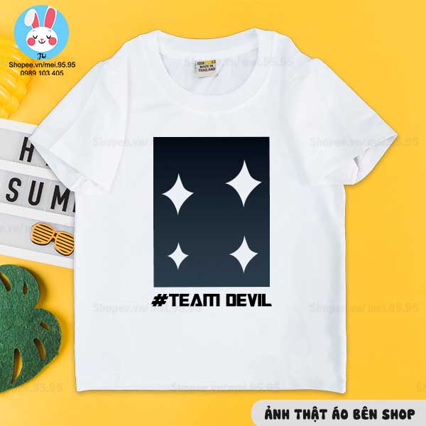 Áo thun Play Together giá rẻ - In tên Team theo yêu cầu - Hình in nét dễ thương