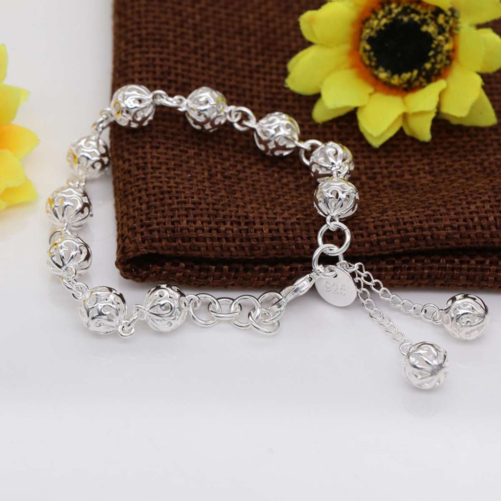 Vòng Tay Lắc Tay Bạc Nữ Sang Trọng Khí Chất Phong Cách Hàn Quốc Đẹp XB-L10 - Bảo ngọc jewelry | BigBuy360 - bigbuy360.vn