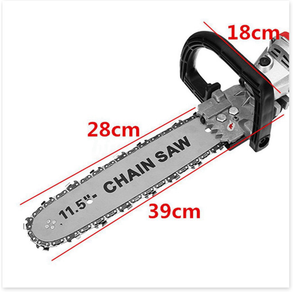 Lưỡi cưa xích gắn máy mài cầm tay Chain Saw - Tra dầu tự động - Bảo hành 12 tháng