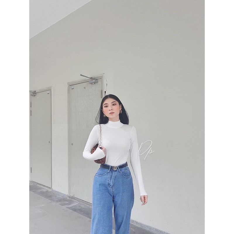 [Ảnh Thật] Áo Thun Cổ Lọ Ôm Body Dài Tay | BigBuy360 - bigbuy360.vn