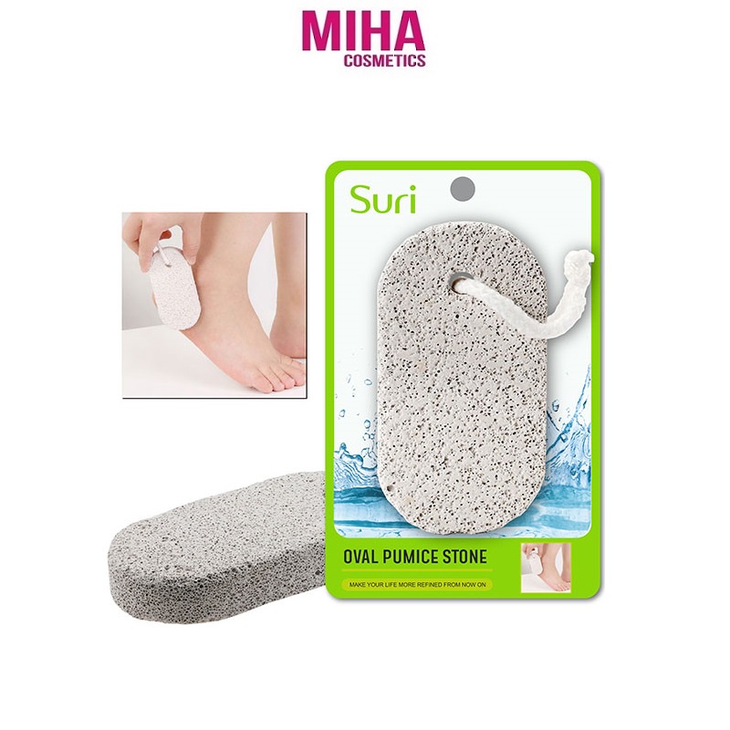 Đá Bọt Biển Chà Gót Chân Suri Mira Oval Pumice Stone Hàn Quốc