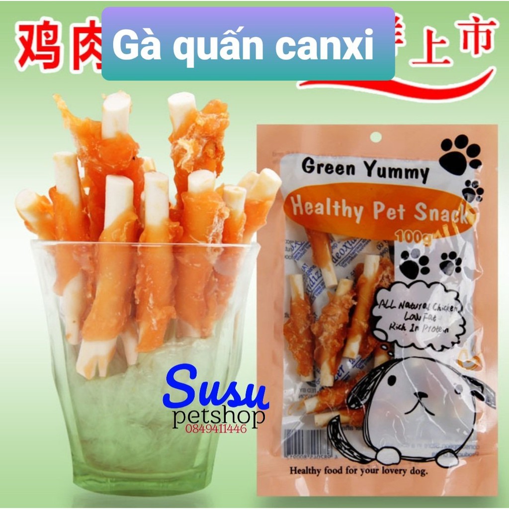 Bánh thưởng cho chó GREEN YUMMY 100gr (đủ hương vị)