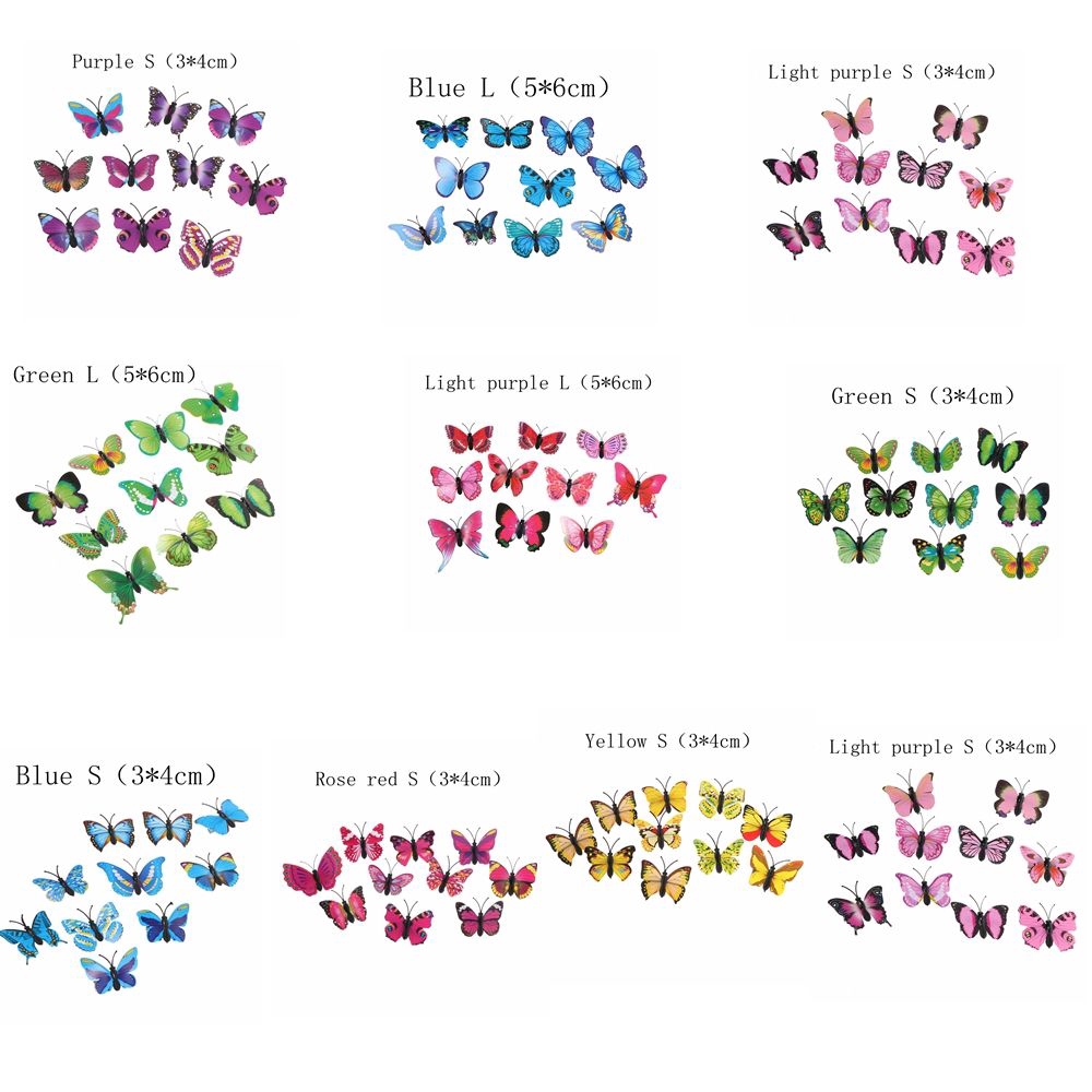 Bộ 5 trâm cài tóc hình bươm bướm phong cách thời trang