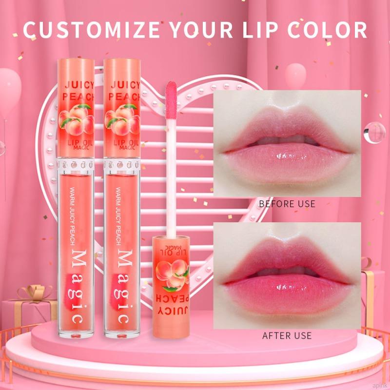 [Hàng mới về] Son Bóng Đổi Màu Không Dính Thành Cốc Lâu Trôi Hương Đào 6ml | BigBuy360 - bigbuy360.vn