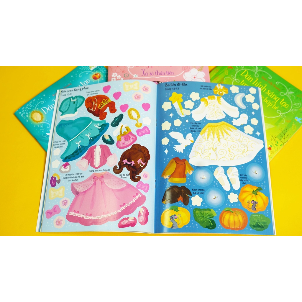 SÁCH - Sticker Dolly Dressing - Dán hình sáng tạo trang phục búp bê - Nàng tiên cá