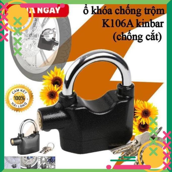 [Uy tín - Chất lượng] Khóa Chống Trộm, Khóa Cửa, Xe Máy, Tủ Cho Gia Đình Có Còi Hú Báo Động, Chống Cắt An Toàn Tuyệt Đối