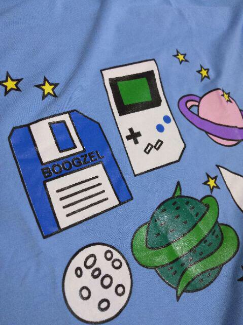 Áo phông form rộng tay lỡ - hoạ tiết công nghệ | BigBuy360 - bigbuy360.vn