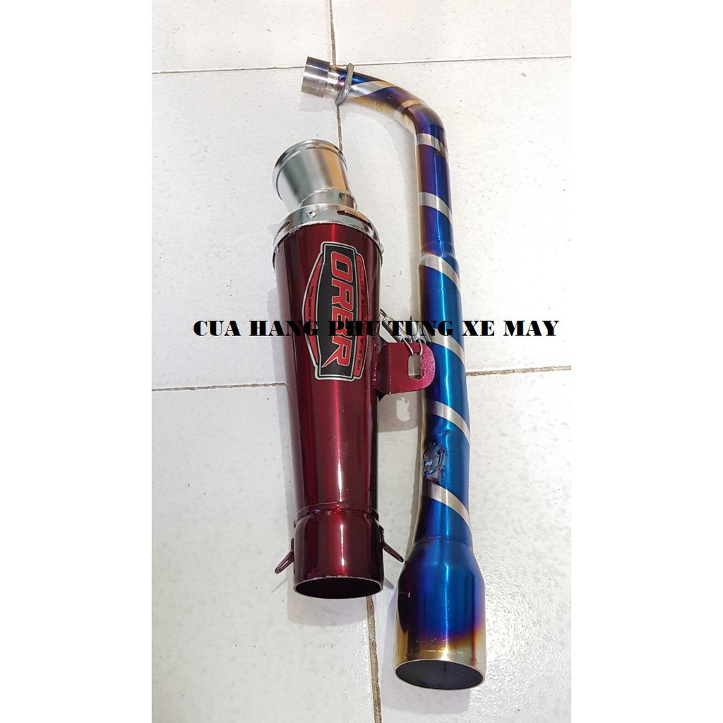 Pô ORBR gắn xe Wave, Dream, Sirius, Cub ( kèm cổ titan + lò xo )