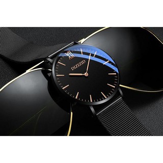 Đồng hồ nam DIZIZID chống nước mặt siêu mỏng Original Design dây thép lụa cao cấp DZ01