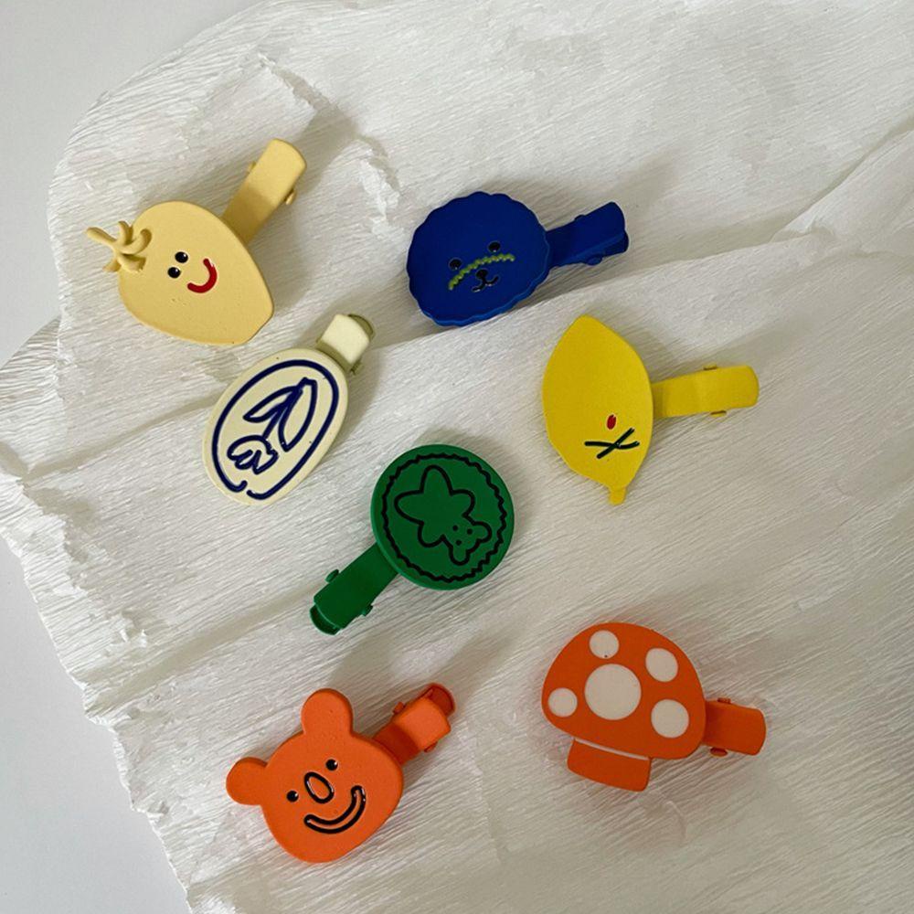 VANES1 Kẹp TóC HìNh Chú GấU Cherry Dễ Thương Cho Nữ