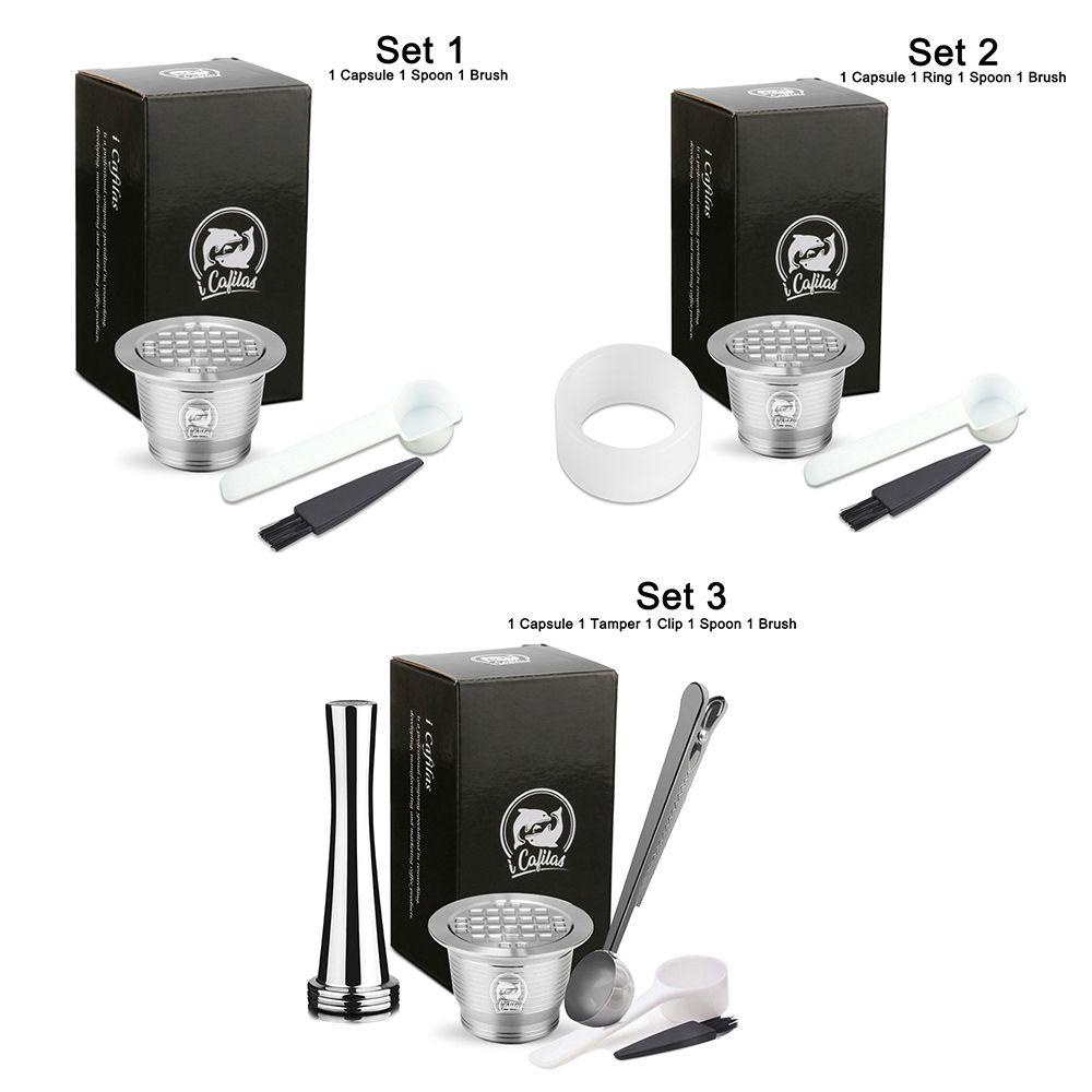 1 Bộ Lọc Cà Phê Bằng Thép Không Gỉ Tái Sử Dụng Cho Nespresso