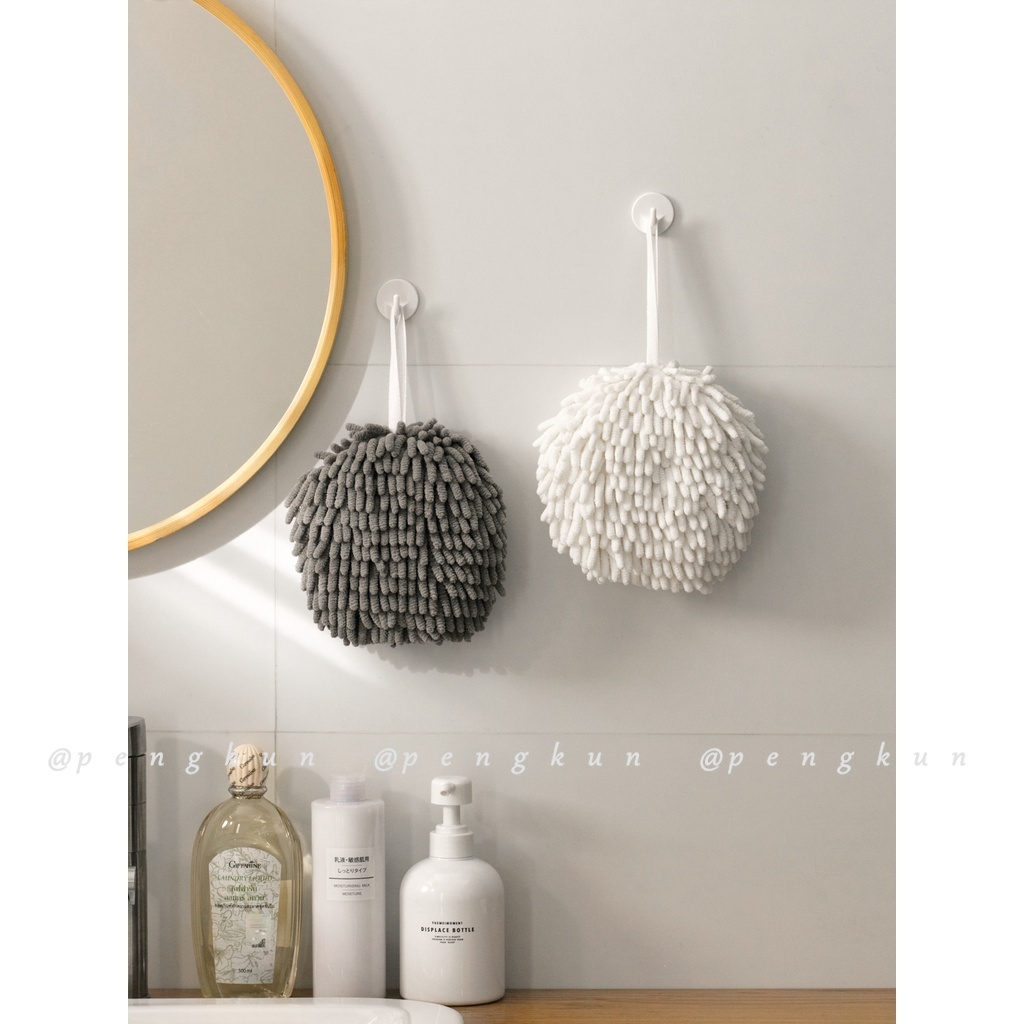 Chenille Khăn Lau Tay Lông Mềm Thấm Hút Nước Có Thể Treo Được ins