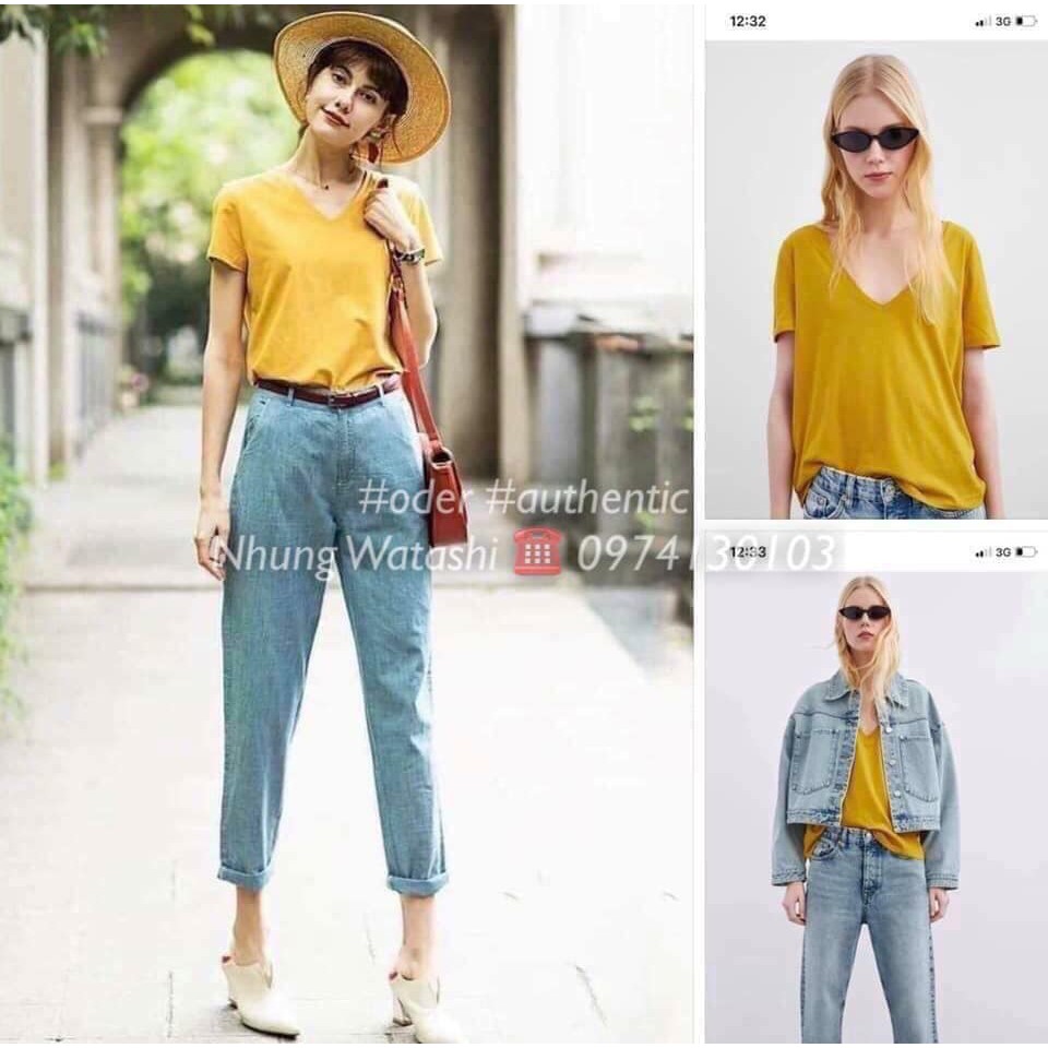 Áo thun cổ tim nhiều màu - chất thun cotton thấm mồ hôi tốt