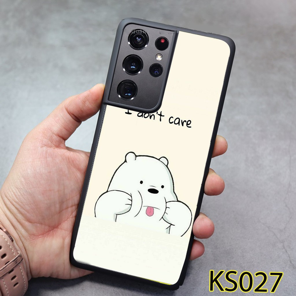Ốp Samsung S21 - S21 FE -  S21 PLUS - S21 Ultra - Ốp lưng Samsung in hình Gấu Bear siêu đẹp, độc, lạ