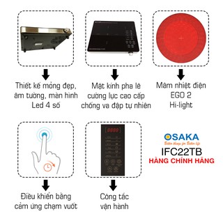 Bếp điện quang Osaka IFC 22TB