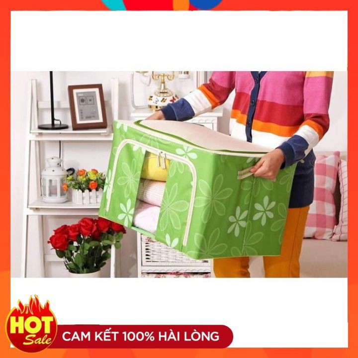 COMBO 2 Túi đựng đồ đa năng có khung sắt  [FREESHIP]