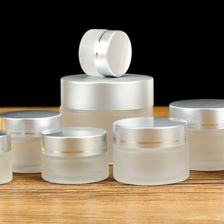 💢💢 Hũ thủy tinh trắng mờ 5gr-10gr-20gr-30gr-50gr-100gr chiết mỹ phẩm