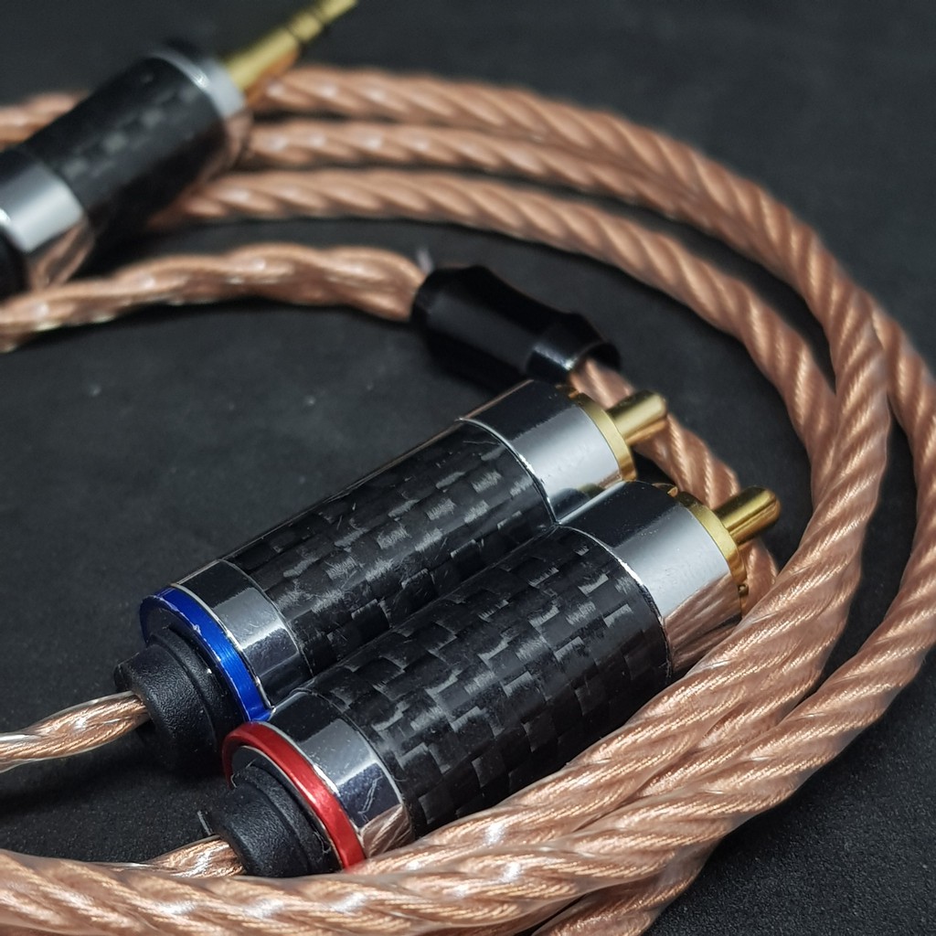 Dây cáp RCA ra 3.5mm đồng mạ bạc OFC