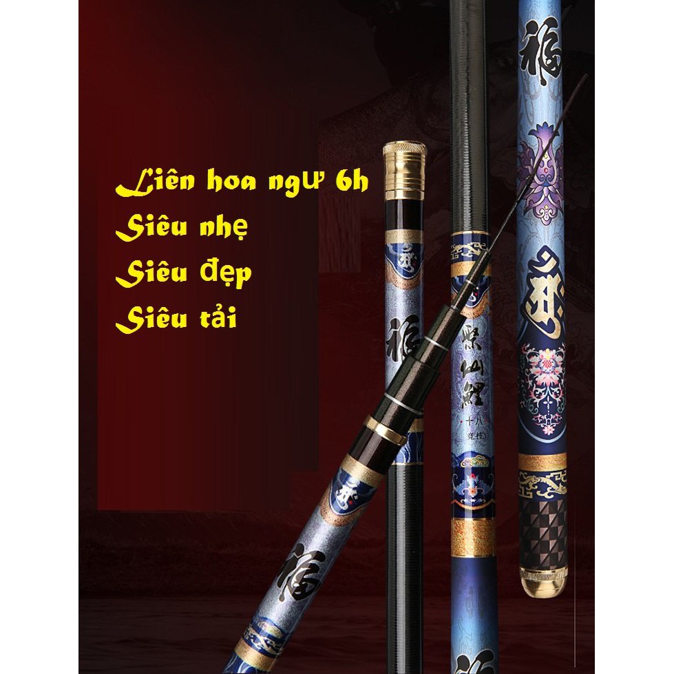[Tặng Lưỡi Câu, Cước Trục, Đọt Phụ 210k Cho 20 Khách Đầu] Cần Câu Đài Cao Cấp Liên Hoa Ngư Chính Hãng -Hoài My Fishing