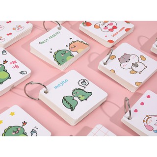SET 10 quyển Note ghi chú vuông hoạt hình dễ thương kèm móc
