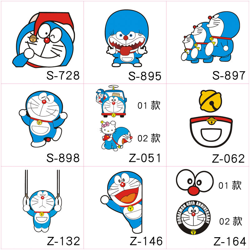 Miếng Dán Trang Trí Bình Nhiên Liệu / Cửa Sổ Xe Hơi Chống Thấm Nước Hình Doraemon 2020