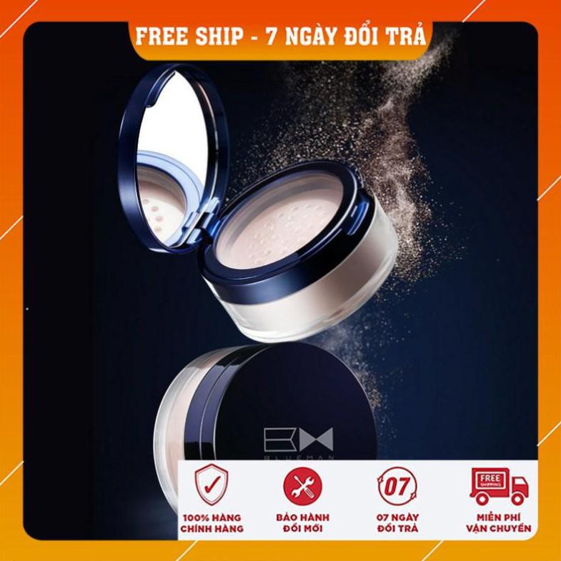[ Free Ship - BM03 ] Phấn Phủ Dạng Bột Cho Nam Makeup Che Khuyết Điểm BlueMan , Phấn Makeup Kiêm Dầu Cho Nam