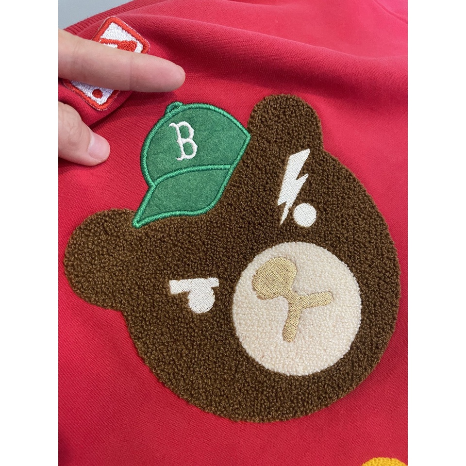 (HÀNG XUẤT XỊN) 1941 M//L//B BEAR Thêu xù Made in V//N full-tag-code  SIZE XS S M 3 màu: ĐỎ, XANH, NÂU Set ÁO Quần