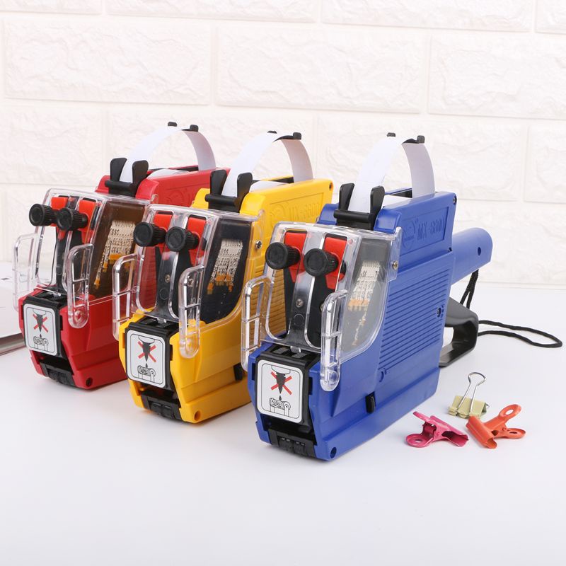 Dụng Cụ Dán Nhãn 10 Chữ Số MX-6600 2 Dòng Kèm Con Lăn Mực