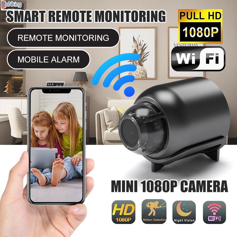 Di Động Vx5 Camera Mini HD 1080P Camera Wifi IP Không Dây Quan Sát Ban Đêm Phát Hiện Chuyển Động Camera nhà Thiết Bị An Ninh ^ MK ^
