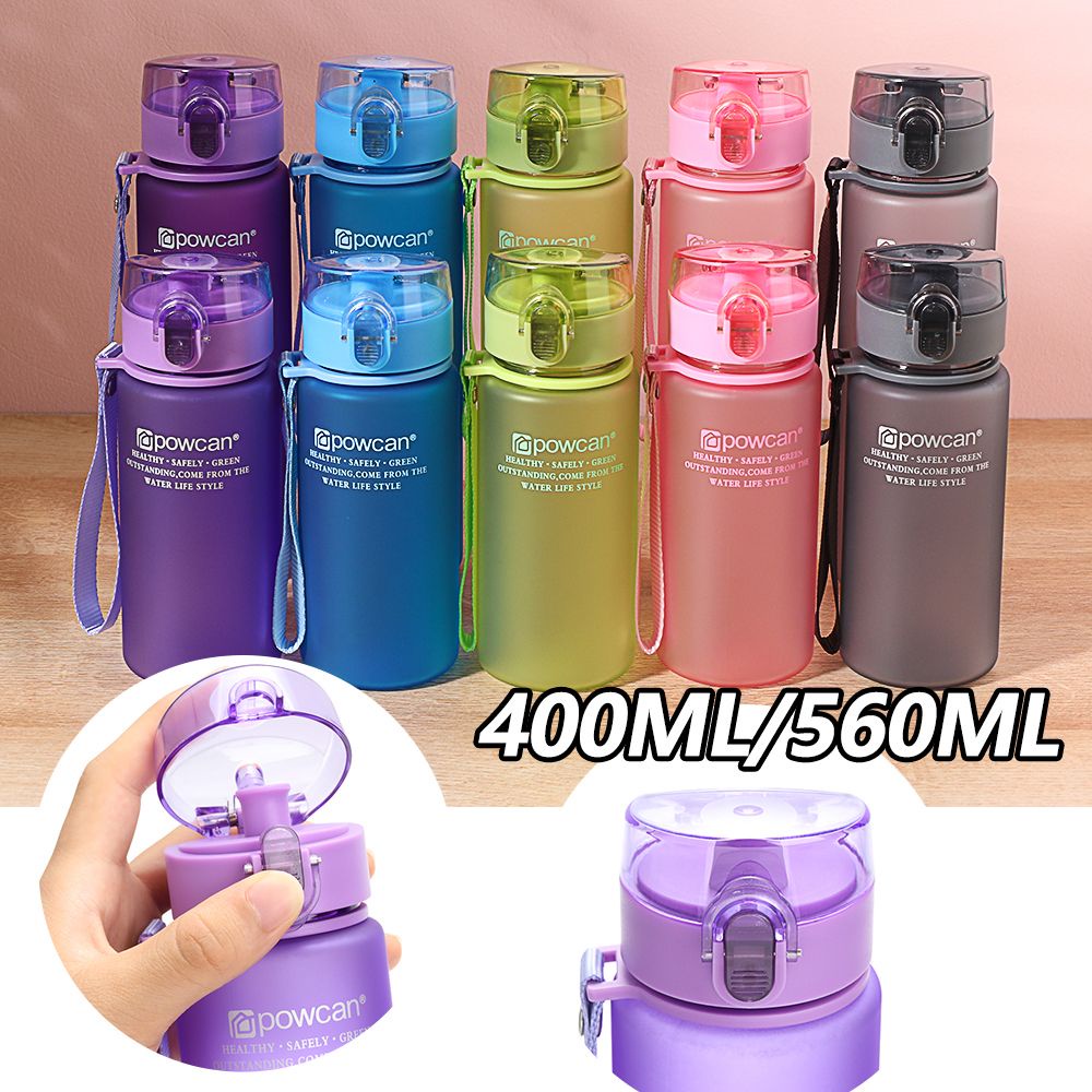 Bình Nước Thể Thao Di Động Chống Rò Rỉ Nhiều Màu Mới 560ml 400ml