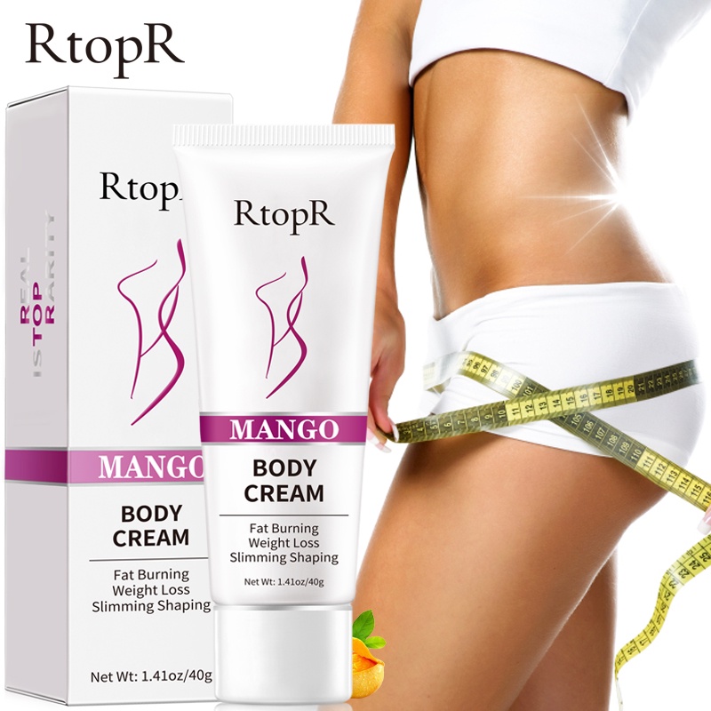 RtopR Kem giảm cân Quả xoài Giảm Béo Body Giảm Béo Định Hình Tạo Đường Cong Đẹp Làm Săn Chắc Cơ Thể Mango Slimming Weight Lose Cream 40g