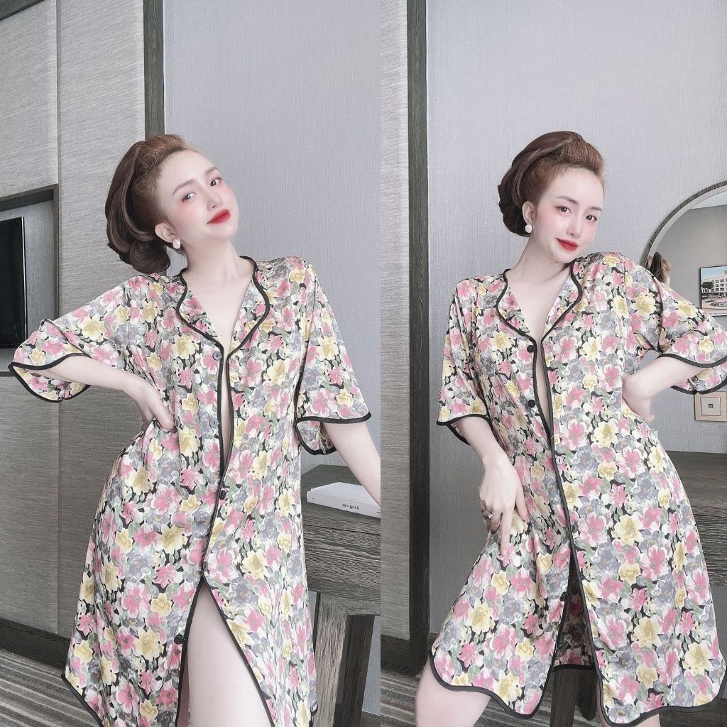 Váy ngủ sexy MIKY Đầm ngủ sexy lụa Latin Chất Siêu Mát Dáng Siêu Xinh &lt; 65KG