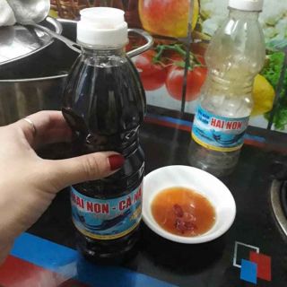 Combo 3 chai nước mắm truyền thống Hai Non Cà Ná 35 độ đạm  (500ml 1 chai)