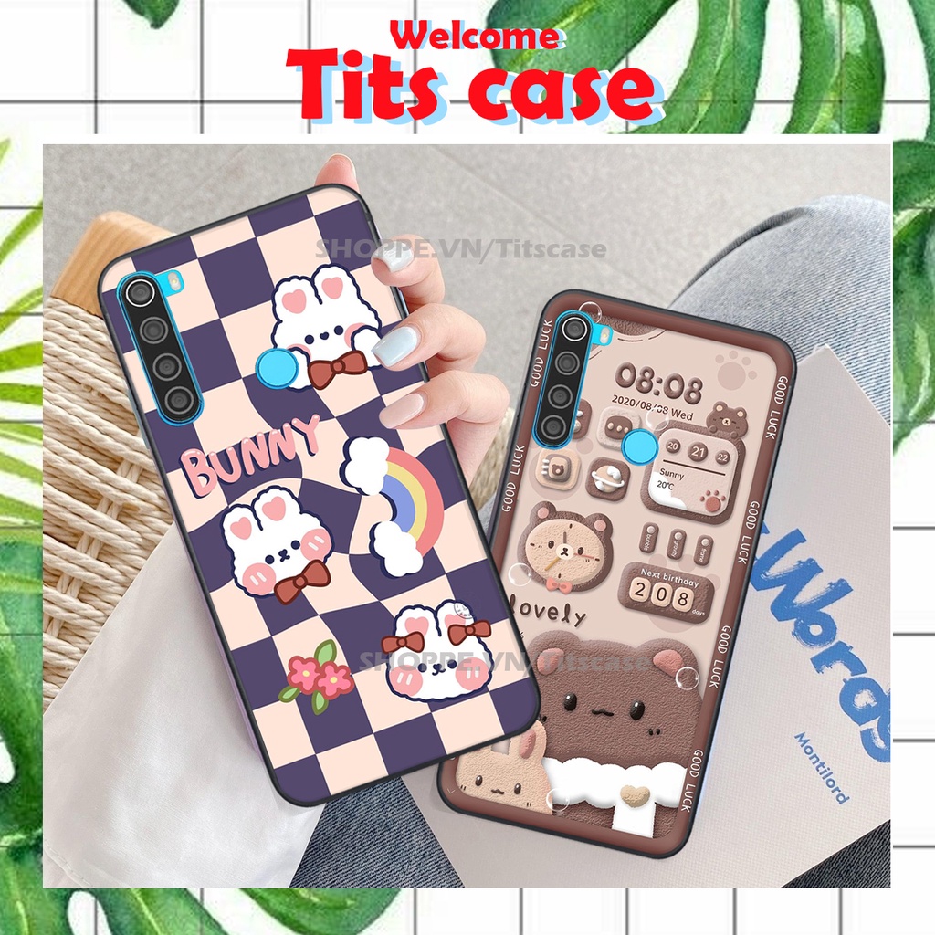 Ốp lưng Xiaomi REDMI NOTE 8 in hình GẤU K@WS- BE@R COOL-CỰC XINH-RẺ-BỂN -ĐẸP