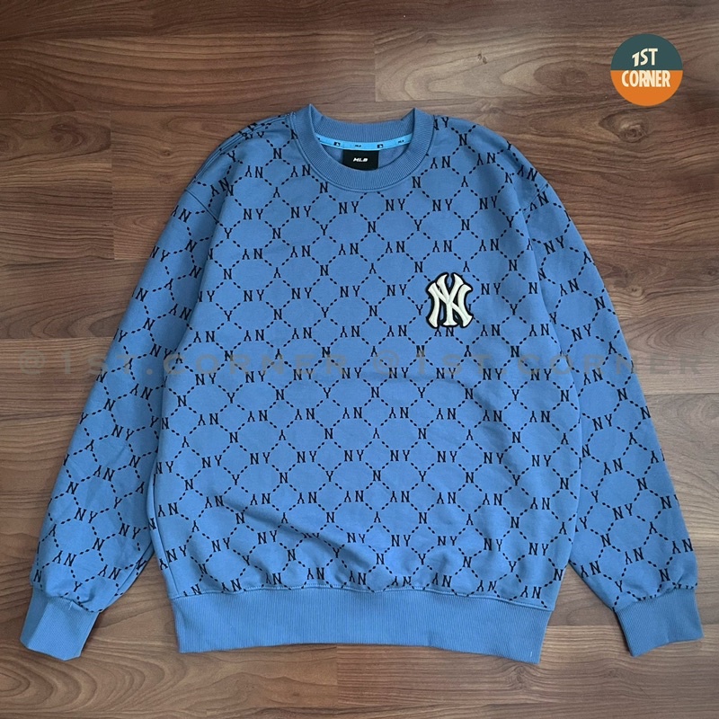 Áo Sweater nỉ da cá MLB - MONOGRAM DIAMOND NEW YORK YANKEES