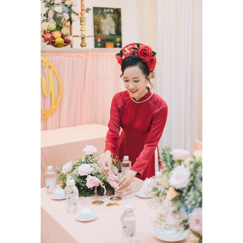 Mấn bờm cô dâu hoa voan