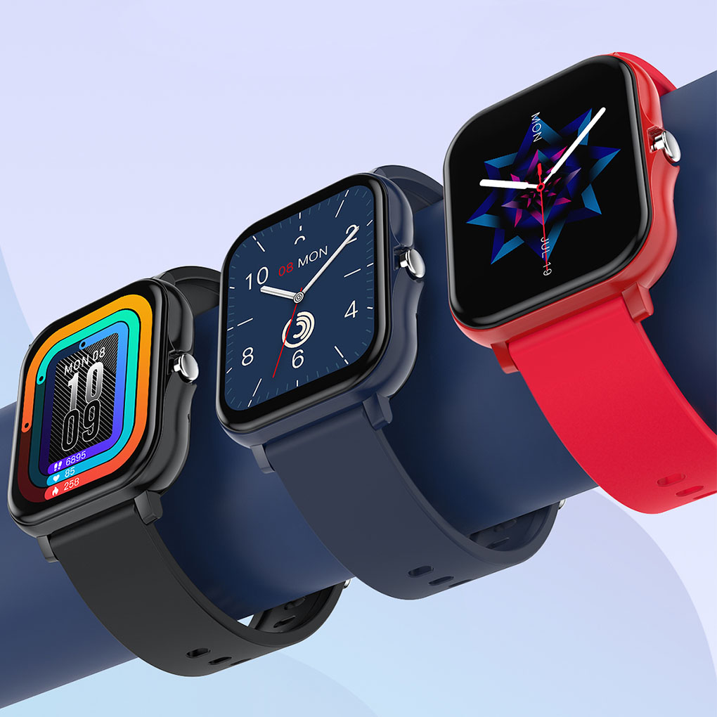 Đồng Hồ Thông Minh Kết Nối Bluetooth V5.0 Chống Nước Ip67 Theo Dõi Sức Khỏe Kèm Phụ Kiện