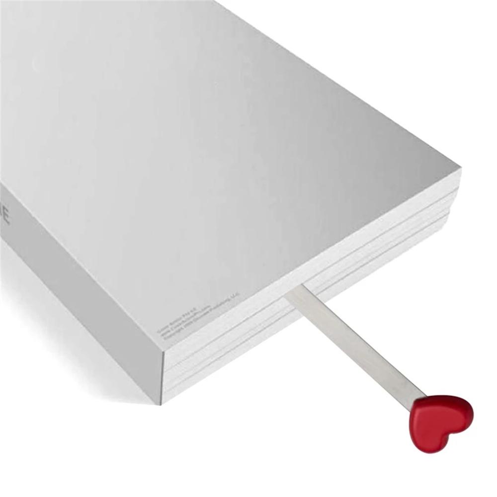 Augustina Đánh Dấu Trang Sách Hình Trái Tim Bằng Kim Loại Đơn Giản Thời Trang Đặc