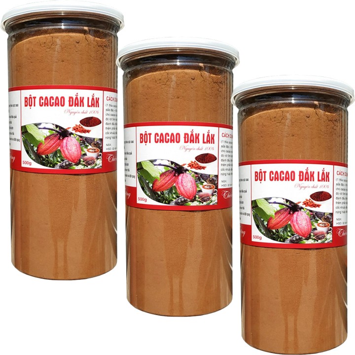 500G BỘT CA CAO DAKLAK NGUYÊN CHẤT KHÔNG ĐƯỜNG BỔ DƯỠNG