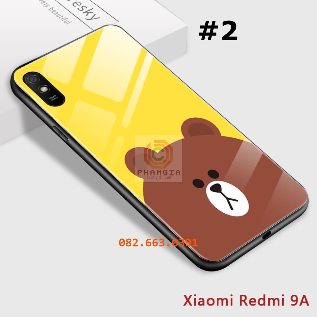 Ốp lưng Xiaomi Redmi 9A dẻo in hình gấu siêu dễ thương