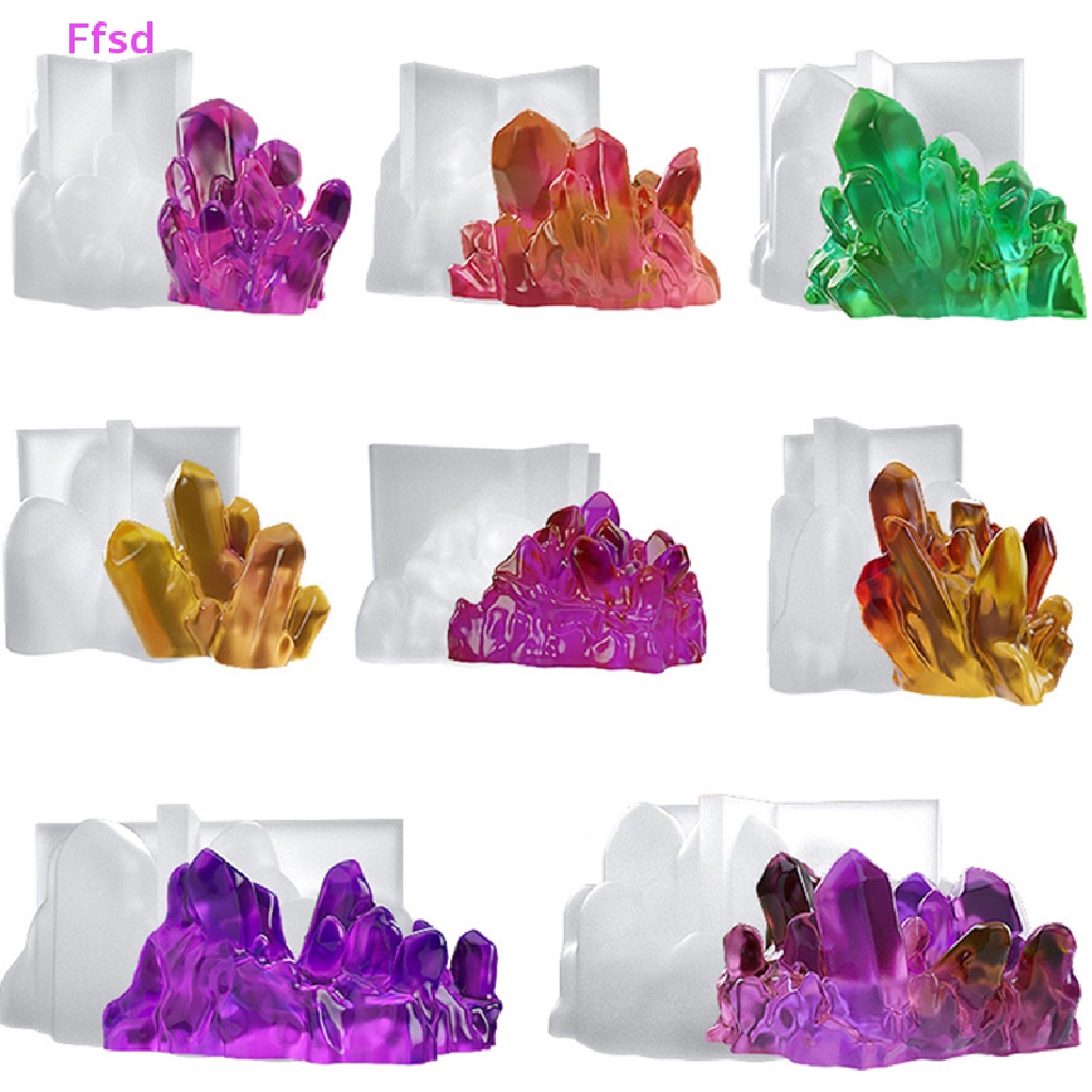 {Ffsd} Khuôn Silicon Làm Đá Pha Lê Epoxy Resin / Pha Lê / Hạt Đá Trang Trí DIY Bán Chạy