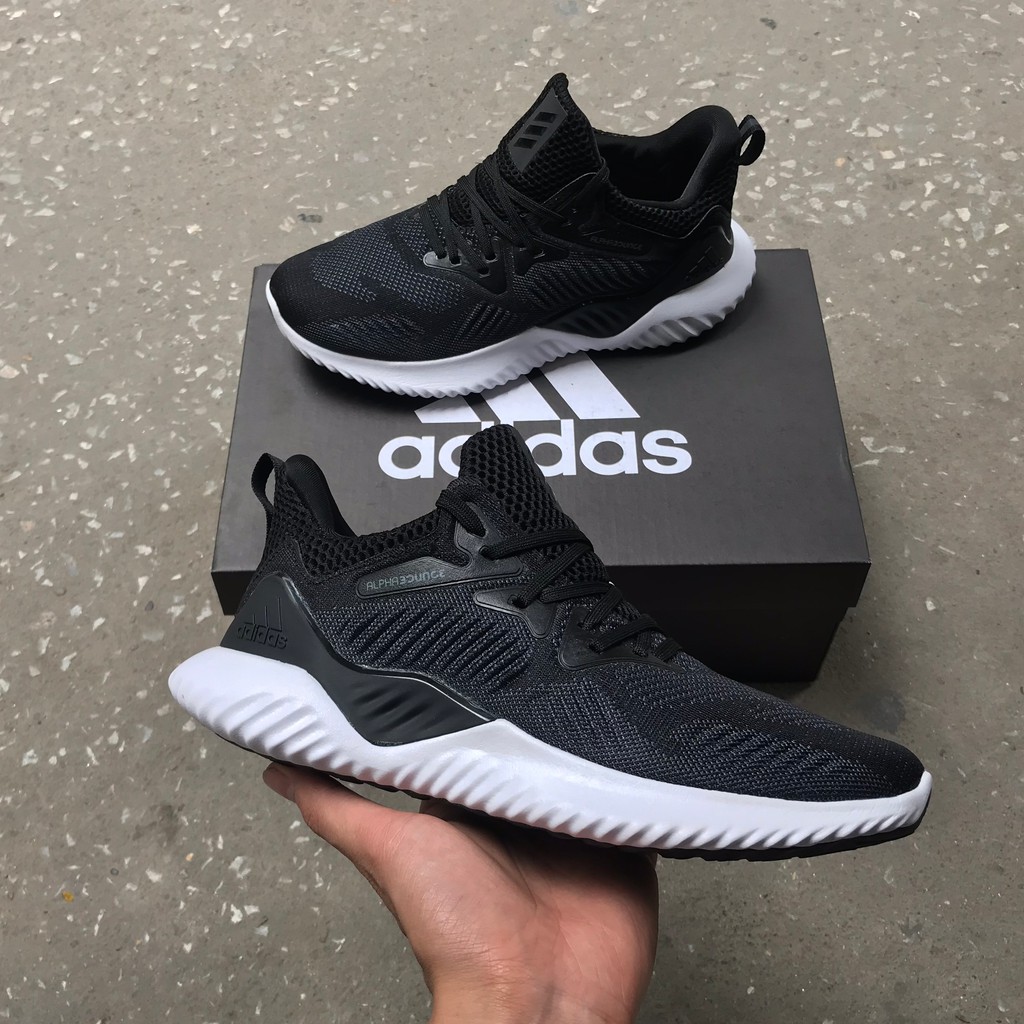 Giày Thể Thao Alpha Bounce Đen Nam Nữ