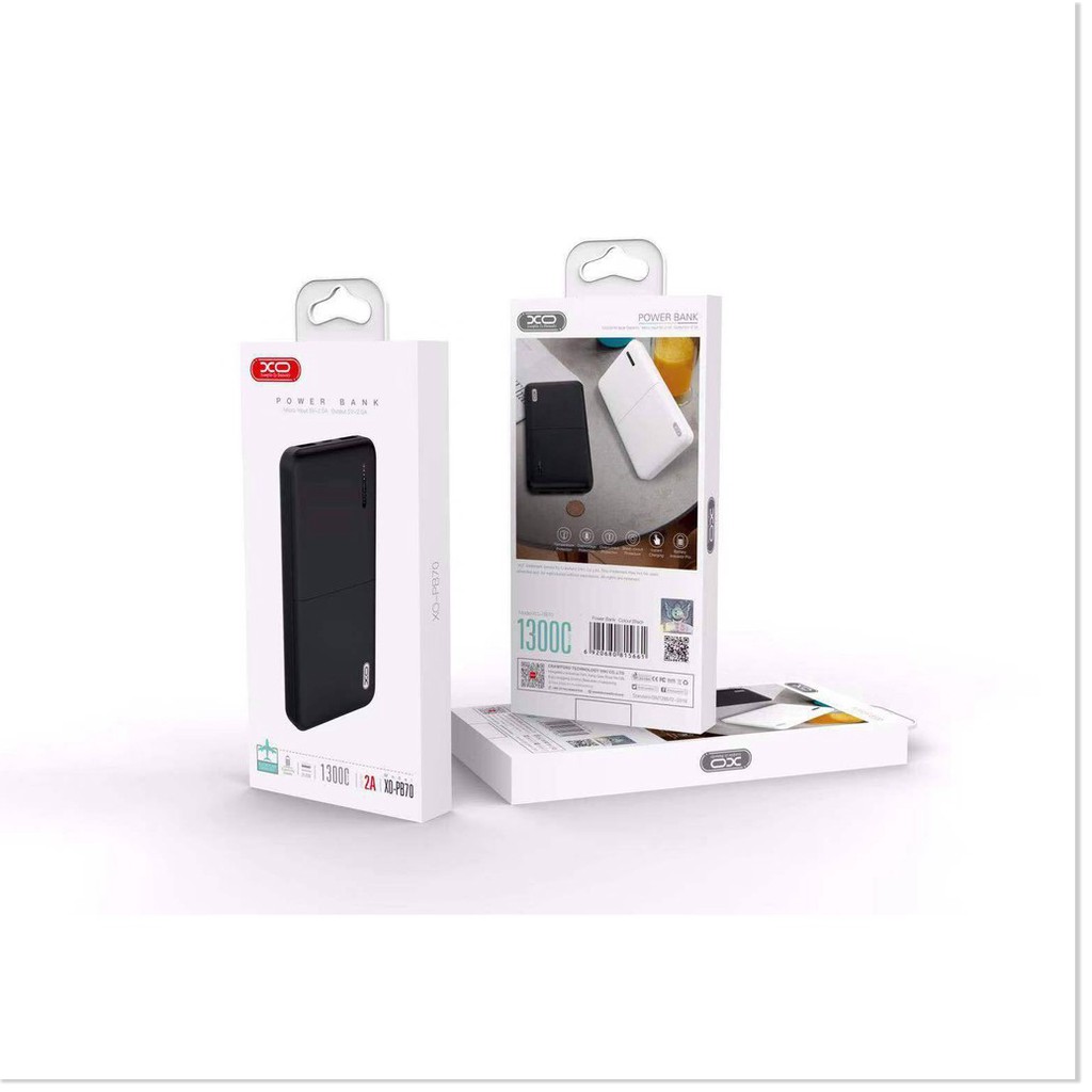 Sạc dự phòng XO PB70 13000 mAh đèn LED