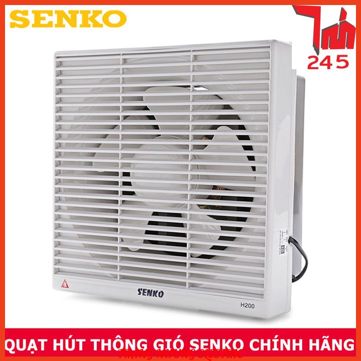 ⚡GIAO HỎA TỐC⚡QUẠT HÚT THÔNG GIÓ ÂM TƯỜNG SENKO Ht250- BẢO HÀNH CHÍNH HÃNG